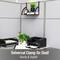 Mind Reader Hanging Cubicle Shelf Organizer Metal, Black